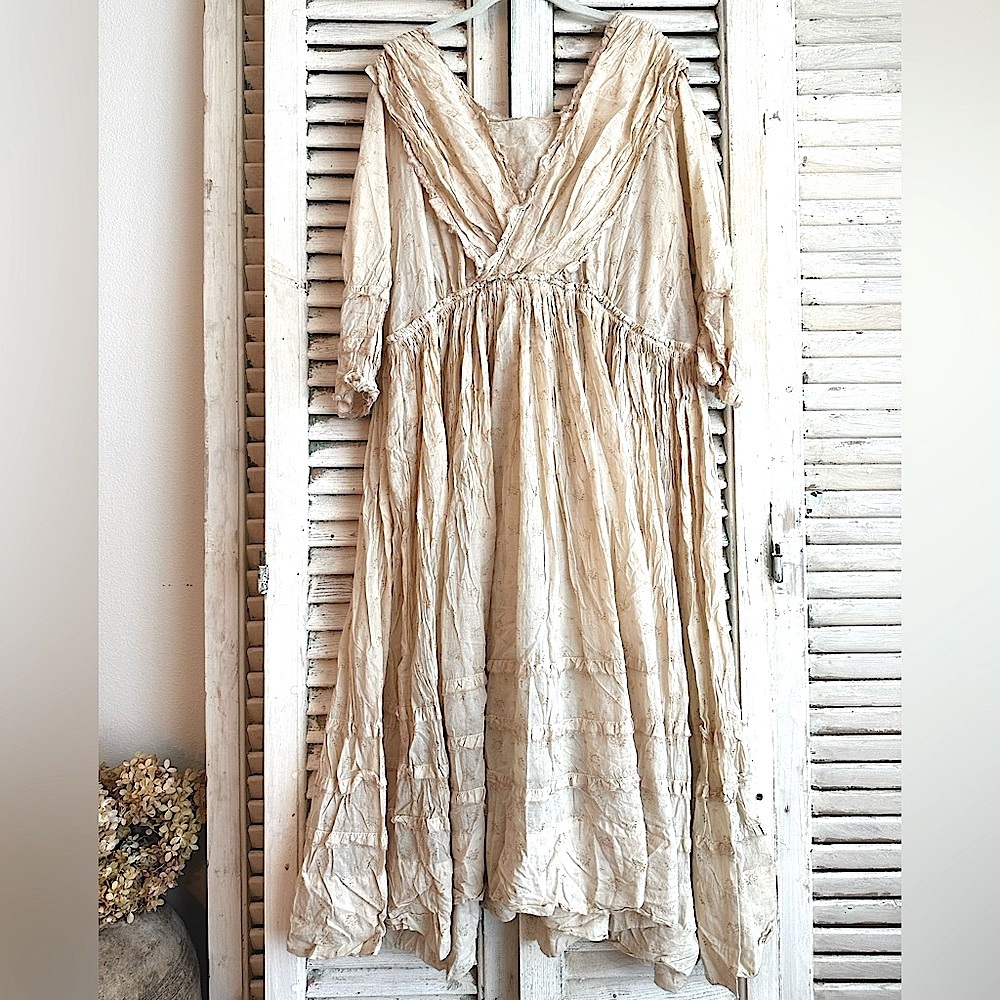 Magnolia Pearl European Cotton dress small delicate print, NWOT